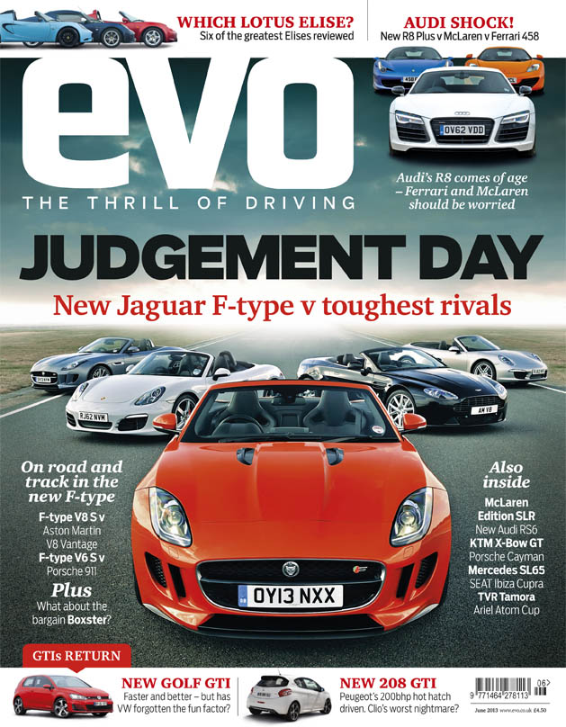 evo Magazine: June 2013 Jaguar F-type ultimate test
