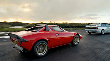 Lancia Stratos rear driving