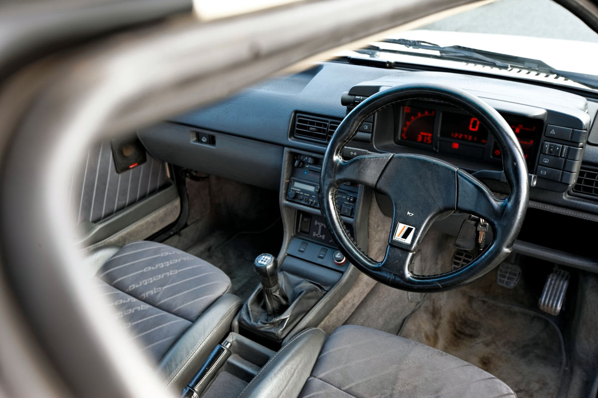 Audi quattro 20v interior with digital dash