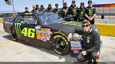 Valentino Rossi tries NASCAR
