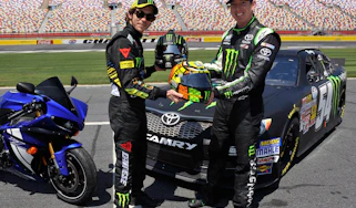 Valentino Rossi tries NASCAR