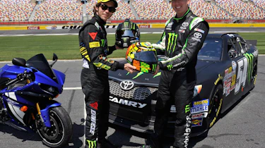 Valentino Rossi tries NASCAR
