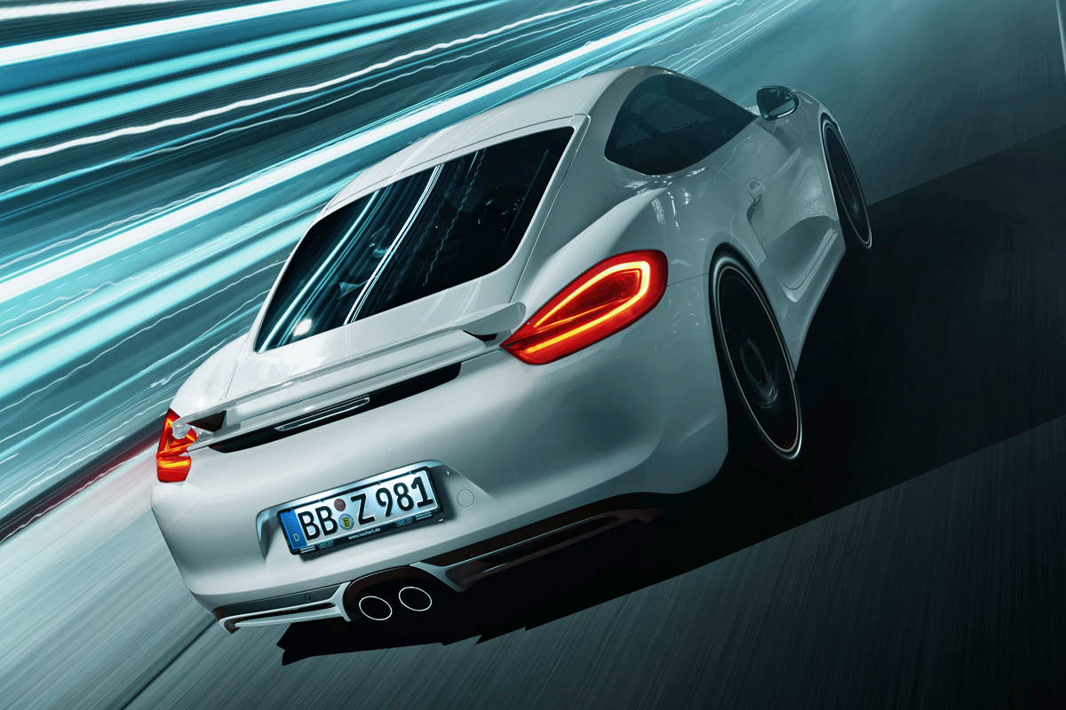 Techart tunes mk2 Porsche Cayman rear spoiler