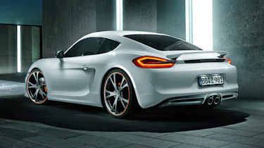 Techart tunes mk2 Porsche Cayman white rear