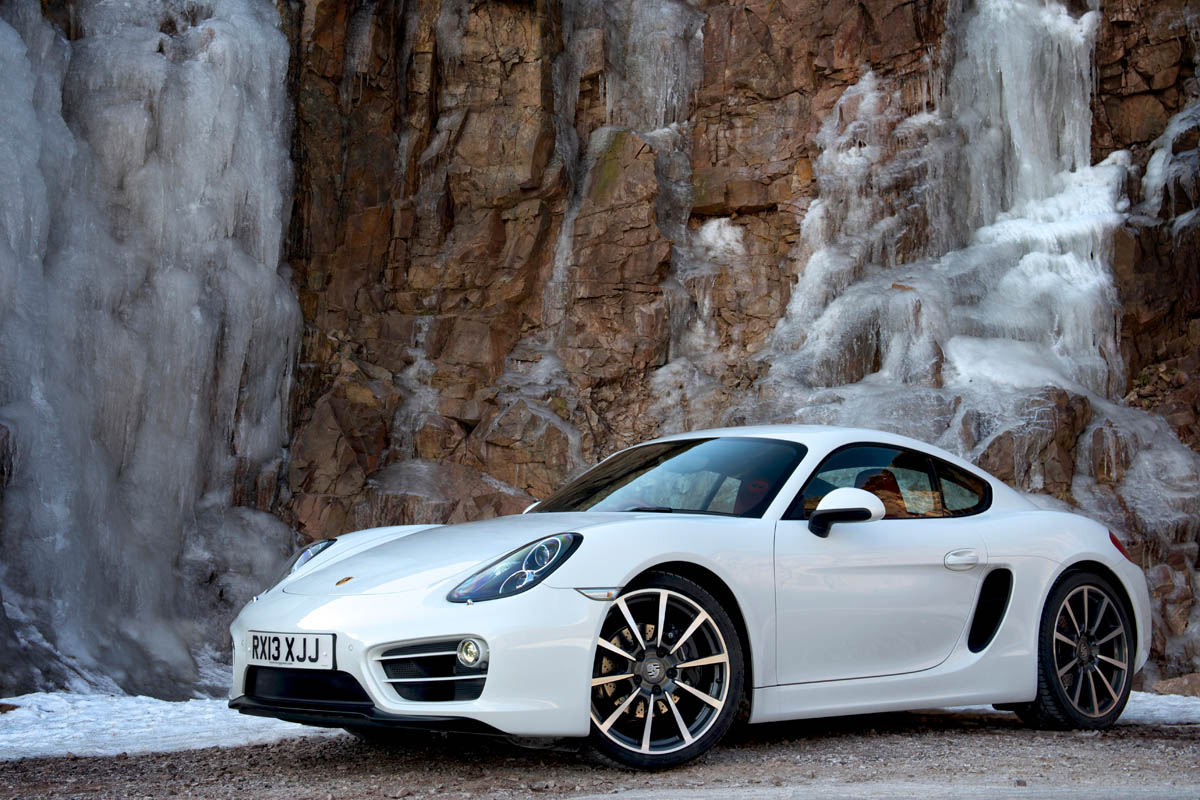 2013 Porsche Cayman white front