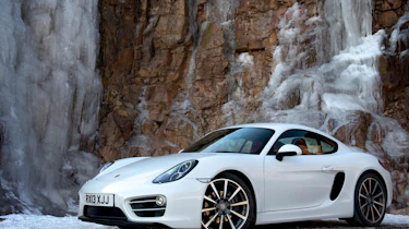 2013 Porsche Cayman white front