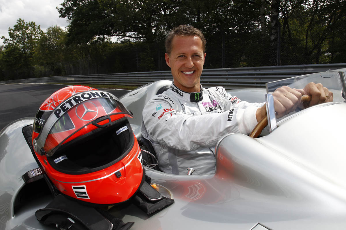 Schumacher drives F1 car at Nurburgring