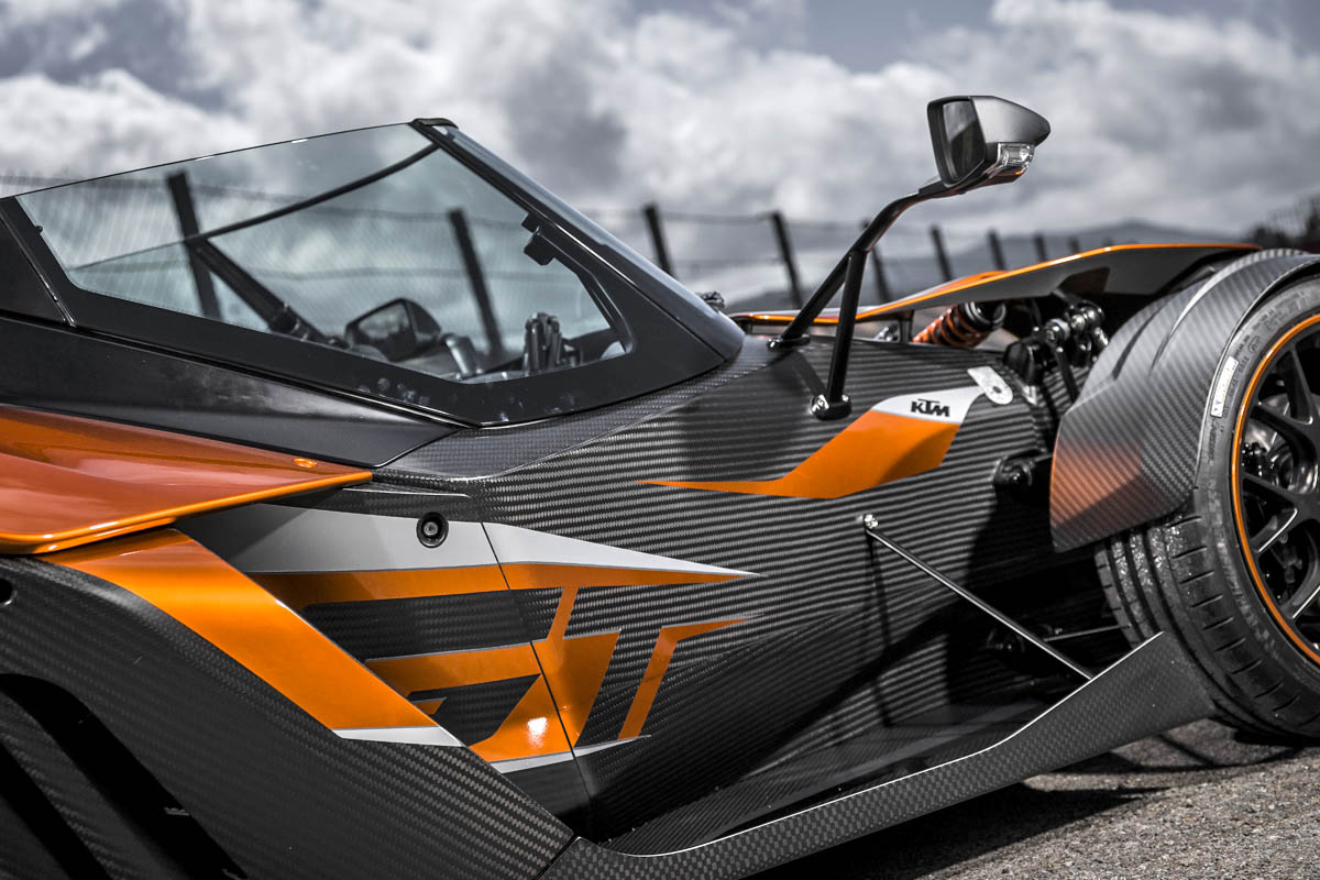 2013 KTM X-Bow GT carbon tub side decals