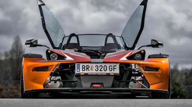 2013 KTM X-Bow GT windscreen doors open upwards