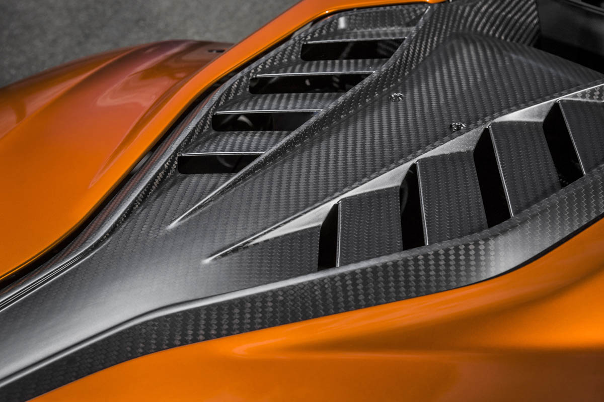 2013 KTM X-Bow GT carbon engine cover