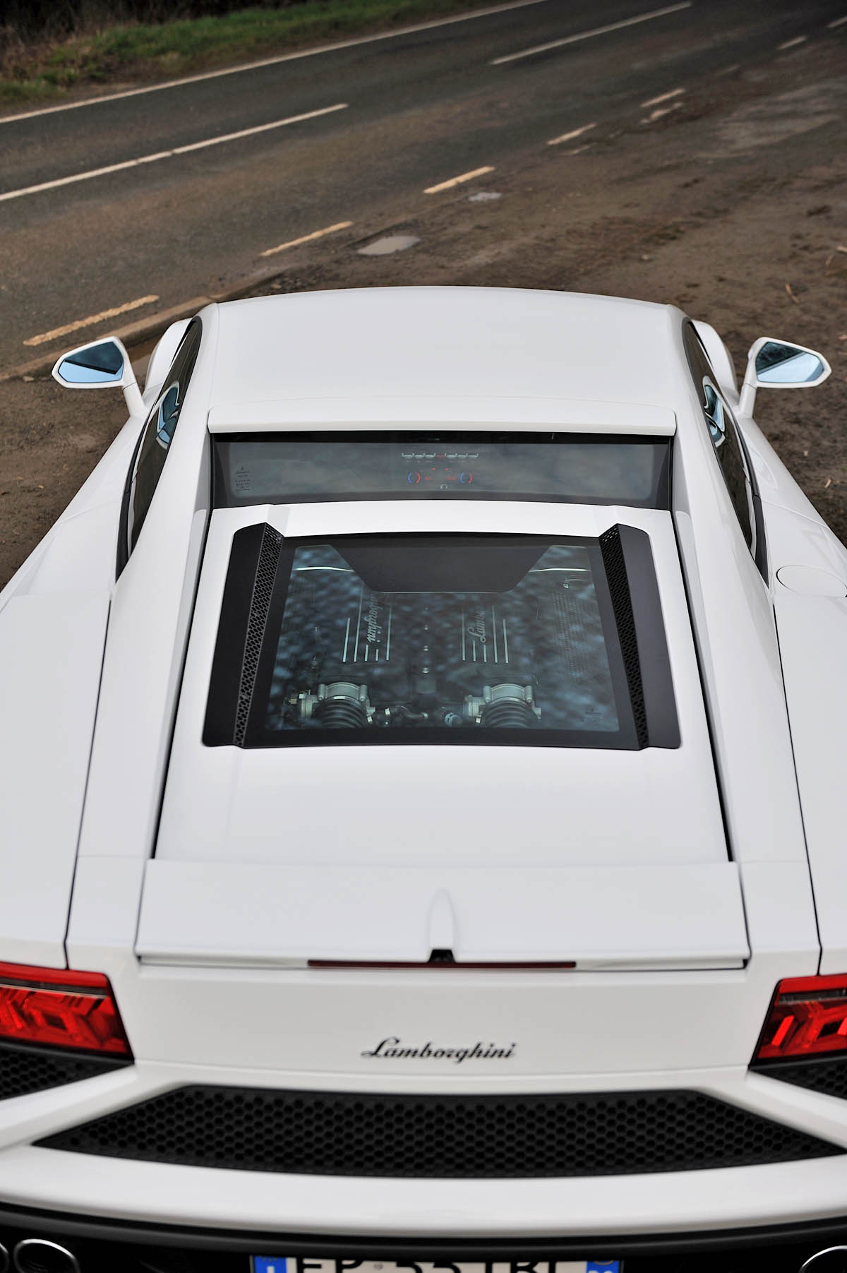 2013 Lamborghini Gallardo LP560-4 glass engine cover window
