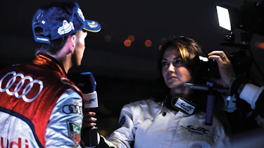 Audi Driver being interviewed