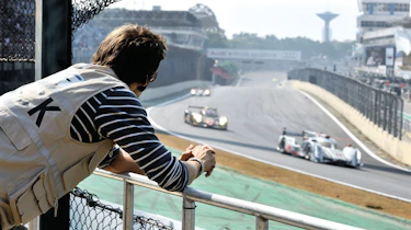 Henry Catchpole watching the WEC race