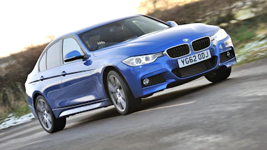 2013 BMW 330d M Sport blue front