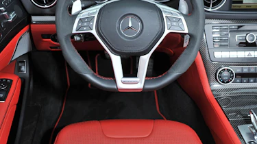 2013 Mercedes SL63 AMG red leather seat interior dashboard