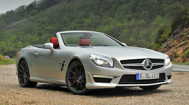 2013 Mercedes SL63 AMG roof down