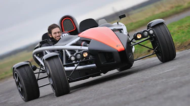 2013 Ariel Atom 3.5 red sideways drift slide