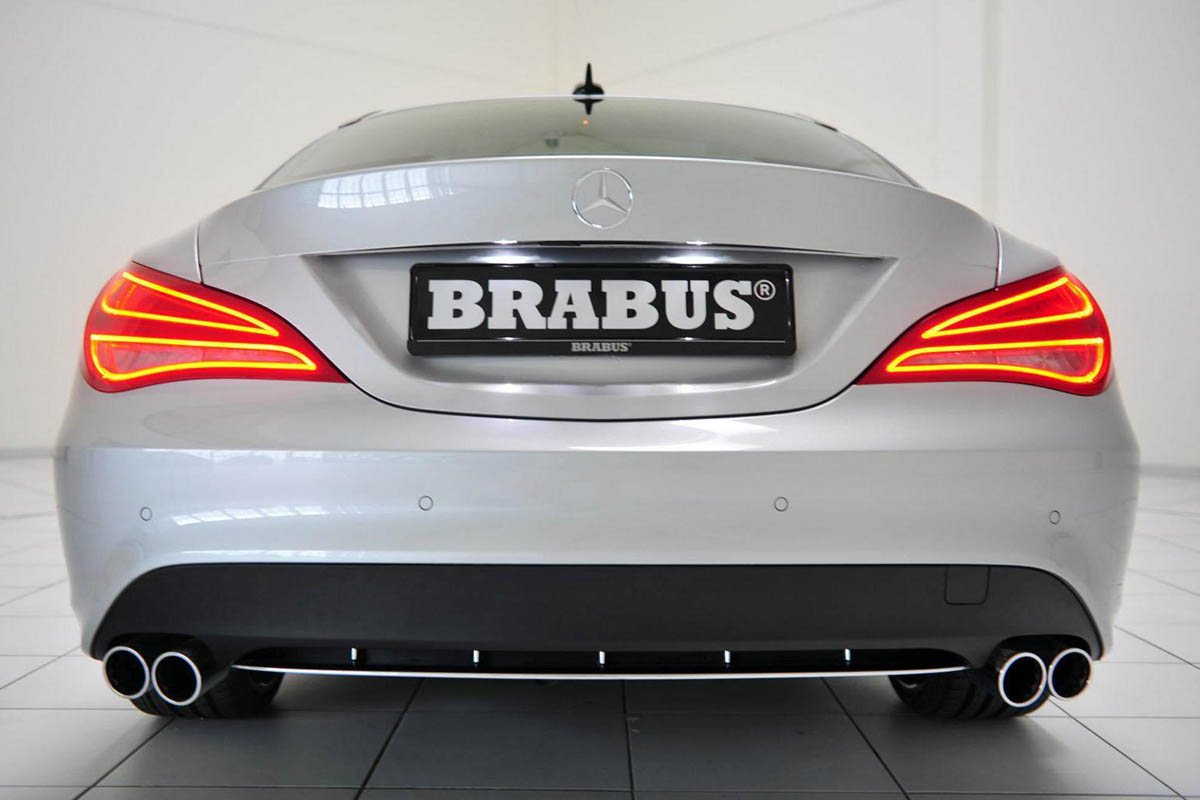 Brabus Mercedes CLA quad exhaust pipes