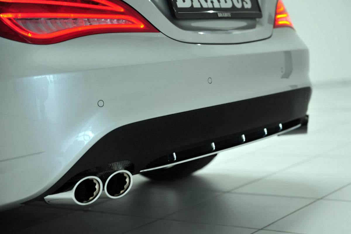 Brabus Mercedes CLA exhaust pipes