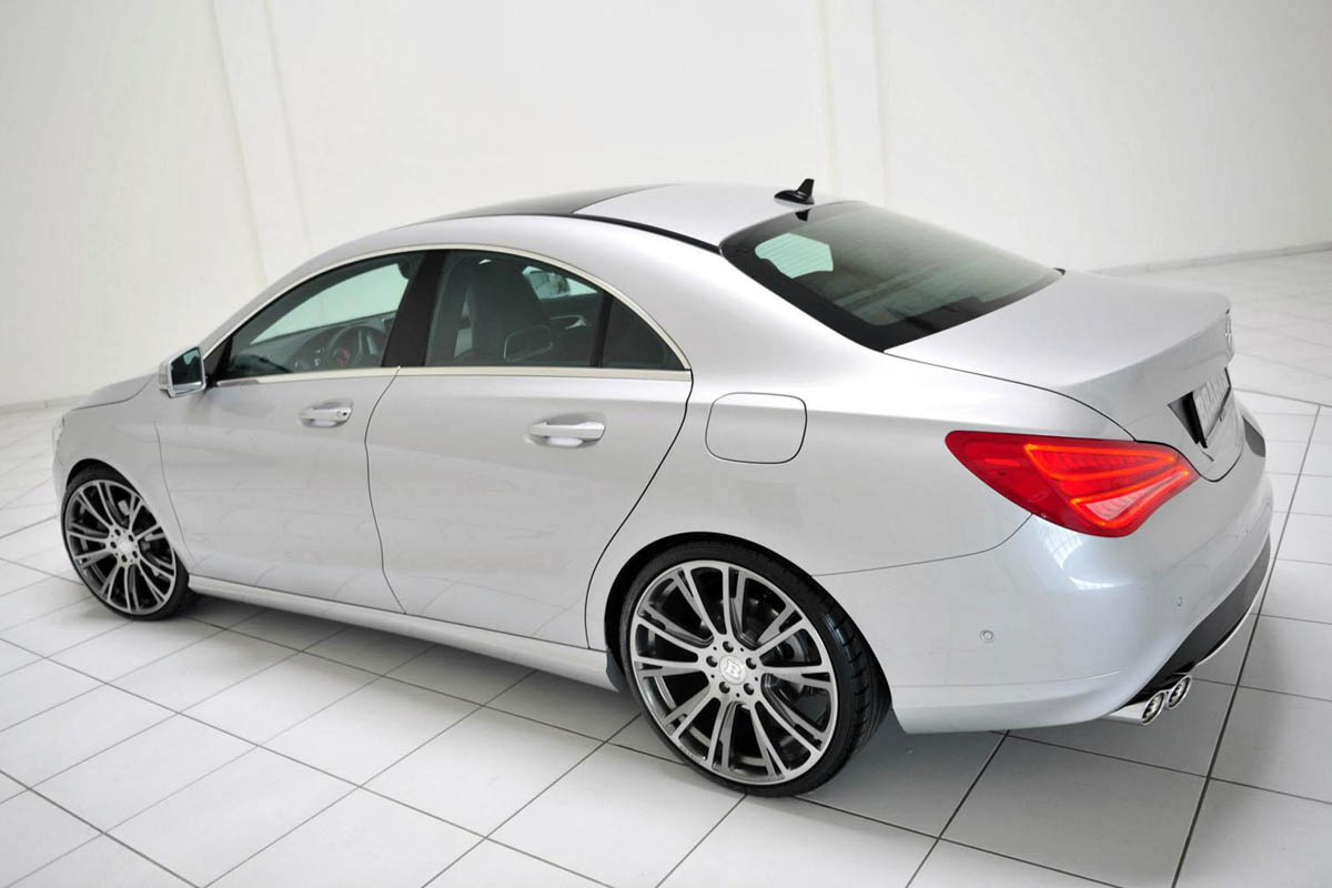 Brabus Mercedes CLA silver rear