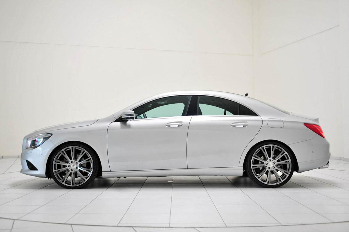 Brabus Mercedes CLA silver side profile