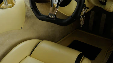 TVR Sagaris cream leather interior