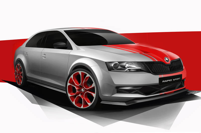 Skoda Rapid Sport sketch