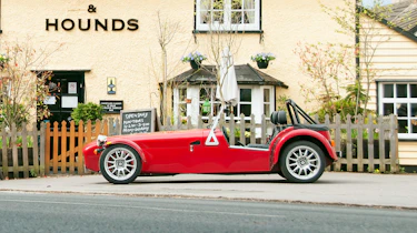 Caterham Seven 40 YoC red side profile