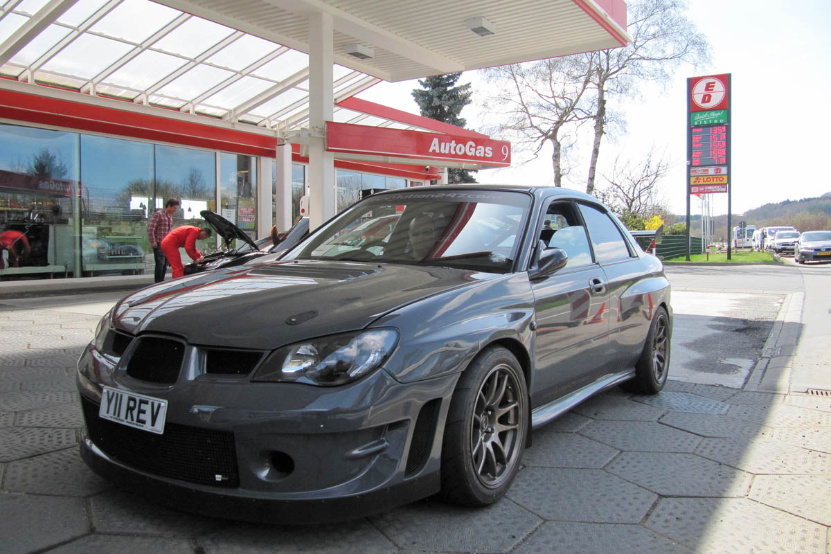 Revolution Subaru Impreza Project STI Nurburgring petrol station