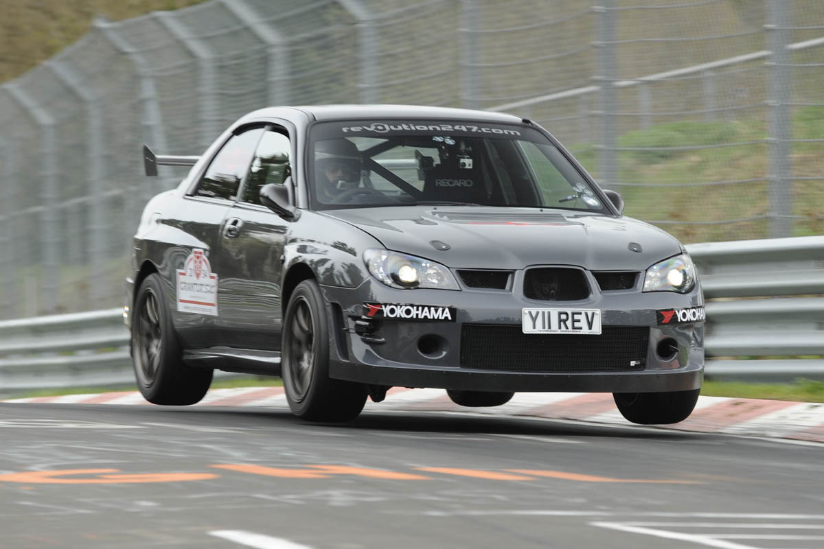Revolution Subaru Impreza Project STI Nurburgring jump air