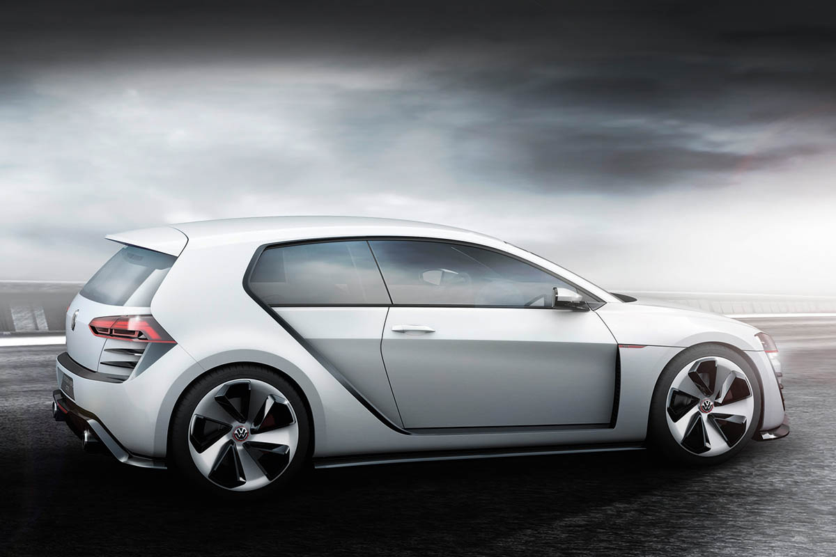 496bhp VW Golf Design Vision GTI side profile rear