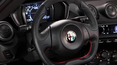 Alfa Romeo 4C Launch Edition steering wheel electronic dials rev counter