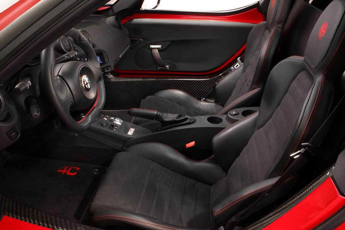 Alfa Romeo 4C Launch Edition interior leather Alcantara seats