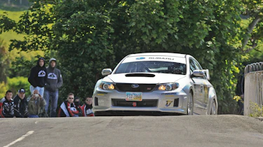 Subaru Impreza STI jump