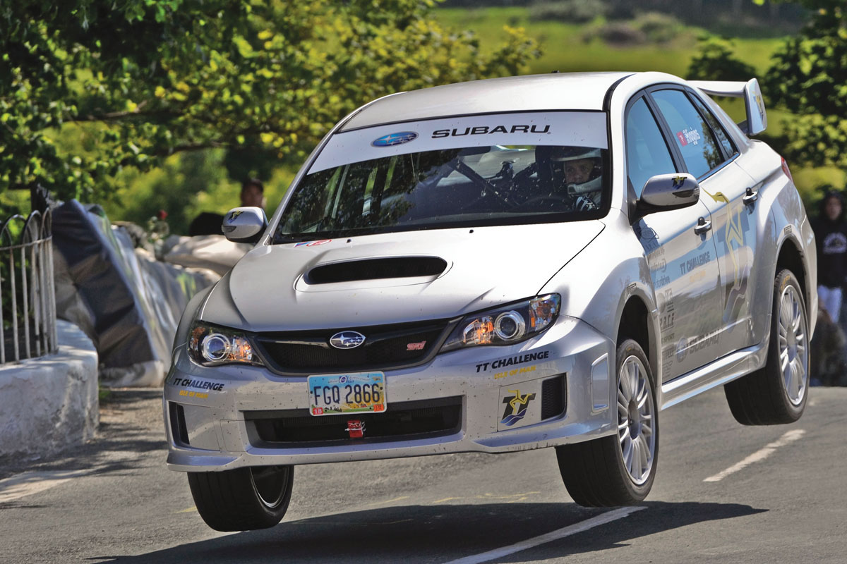 Subaru Impreza STI jump