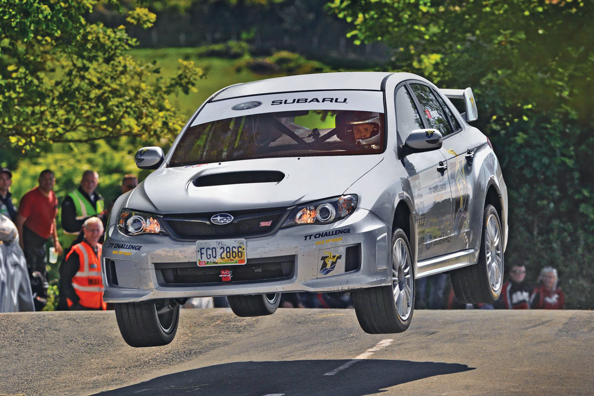 Subaru Impreza STI jump