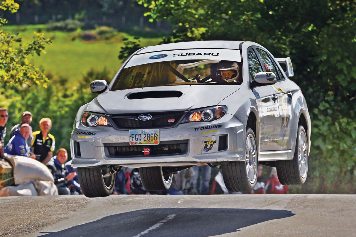 Subaru Impreza STI jump