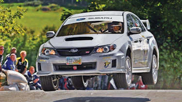 Subaru Impreza STI jump