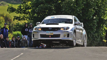 Subaru Impreza STI jump