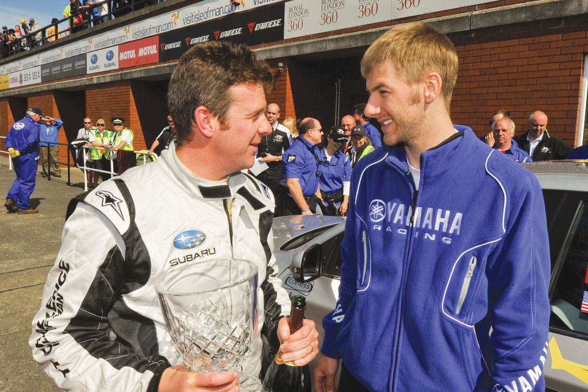 Mark Higgins with Ian Hutchinson