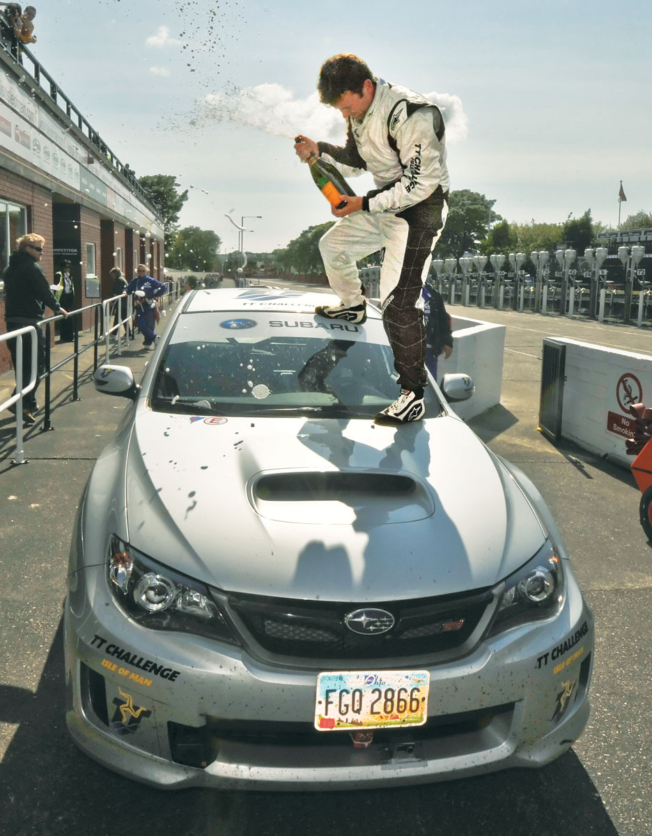 Subaru Impreza STI, Mark Higgins celebration