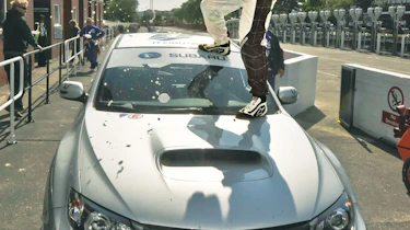 Subaru Impreza STI, Mark Higgins celebration