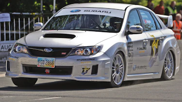 Subaru Impreza STI jump Isle of man TT