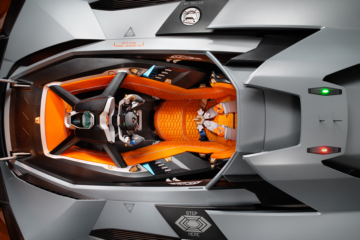 Lamborghini Egoista interior