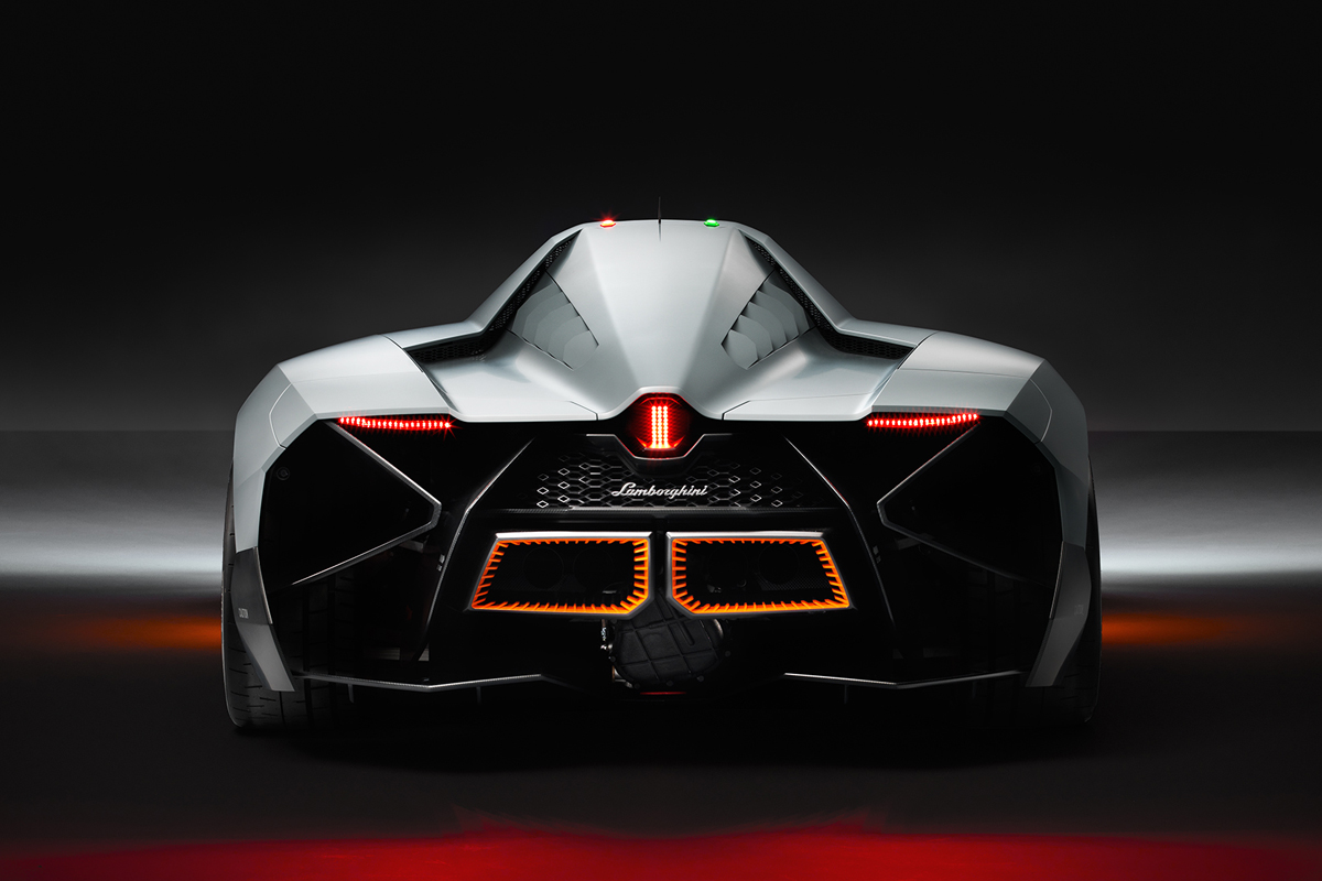 Lamborghini Egoista rear flaps down