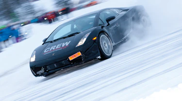 Lamborghini snow drift