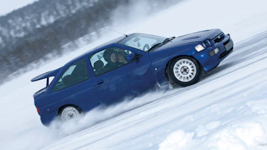 Ford Escort Cosworth snow drift