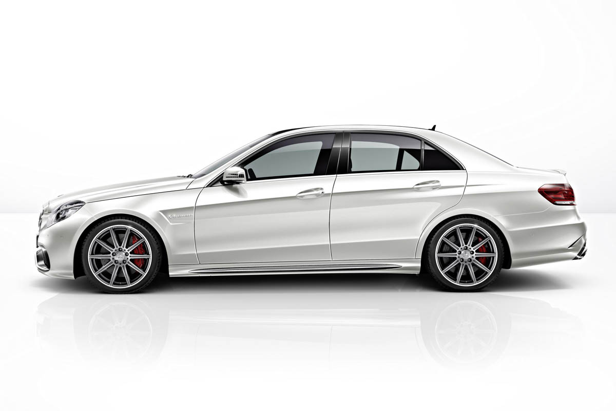 2013 Mercedes E63 AMG S Model side profile saloon