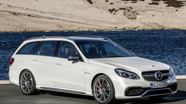 2013 Mercedes E63 AMG S Model estate white front