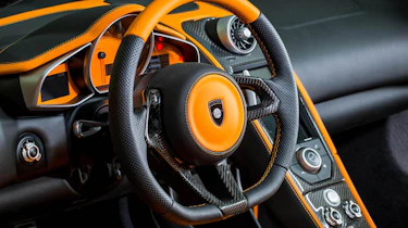 Gemballa GT Spider: tuned McLaren 12C steering wheel interior dashboard